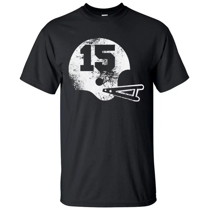 Vintage Football Jersey Number 15 Tall T-Shirt