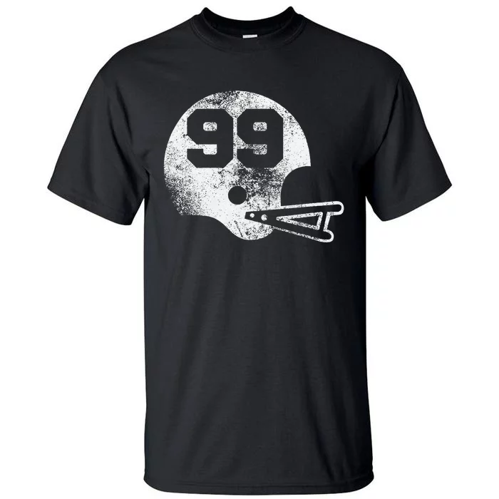 Vintage Football Jersey Number 99 Player Number Tall T-Shirt