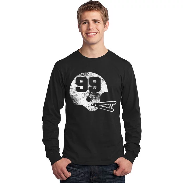 Vintage Football Jersey Number 99 Player Number Tall Long Sleeve T-Shirt