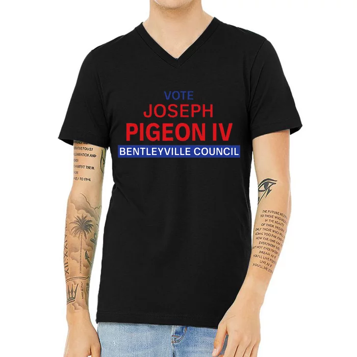 Vote for Joseph Pigeon IV V-Neck T-Shirt