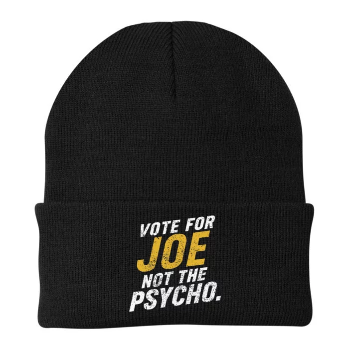 Vote For Joe Not The Psycho 2024 Knit Cap Winter Beanie