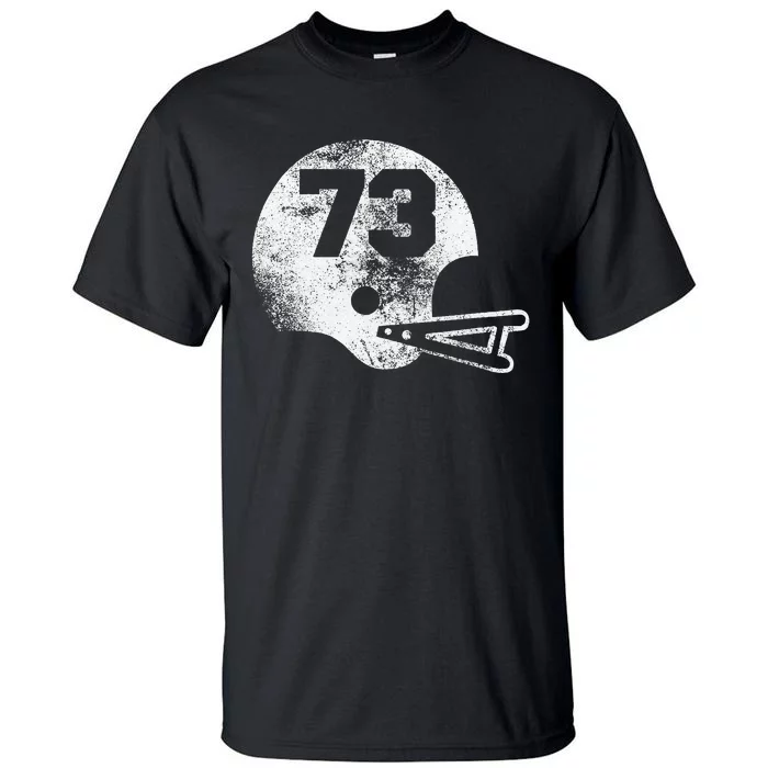 Vintage Football Jersey Number 73 Player Number Tall T-Shirt