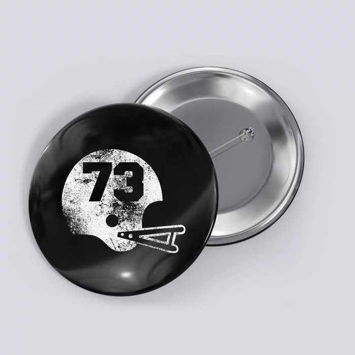 Vintage Football Jersey Number 73 Player Number Button