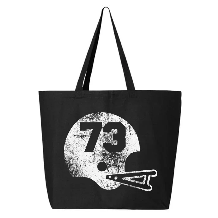 Vintage Football Jersey Number 73 Player Number 25L Jumbo Tote