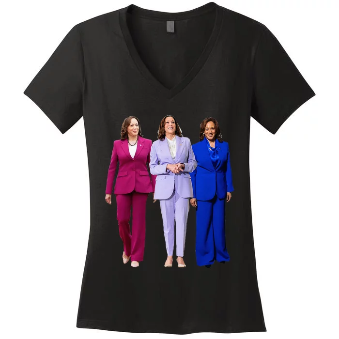 Vote For Kamala President Campaign Women's V-Neck T-Shirt