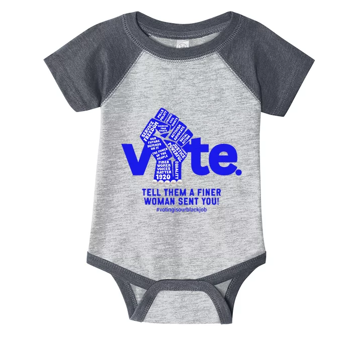 Vote For Kamala 2024 President Infant Baby Jersey Bodysuit