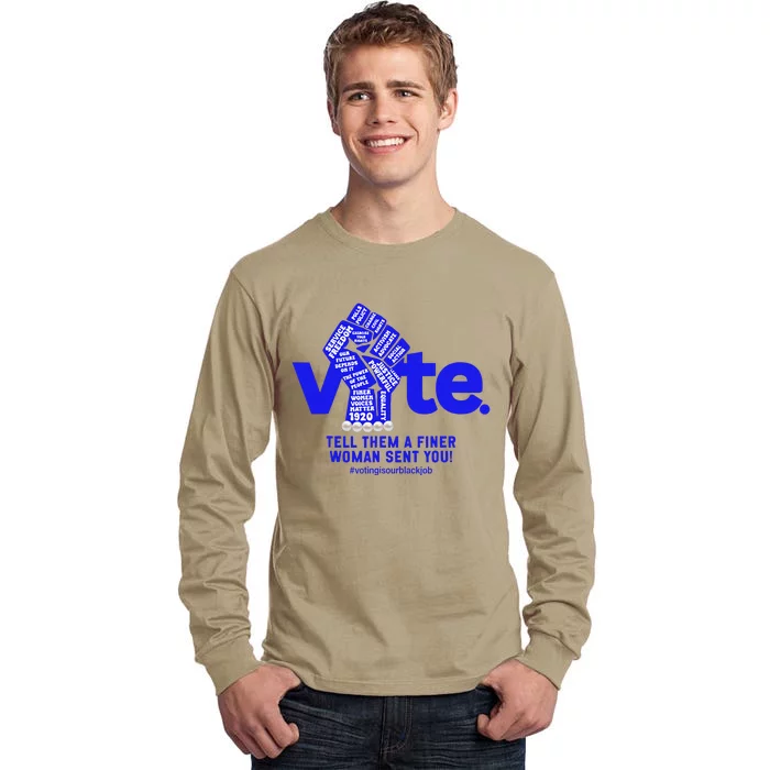 Vote For Kamala 2024 President Tall Long Sleeve T-Shirt