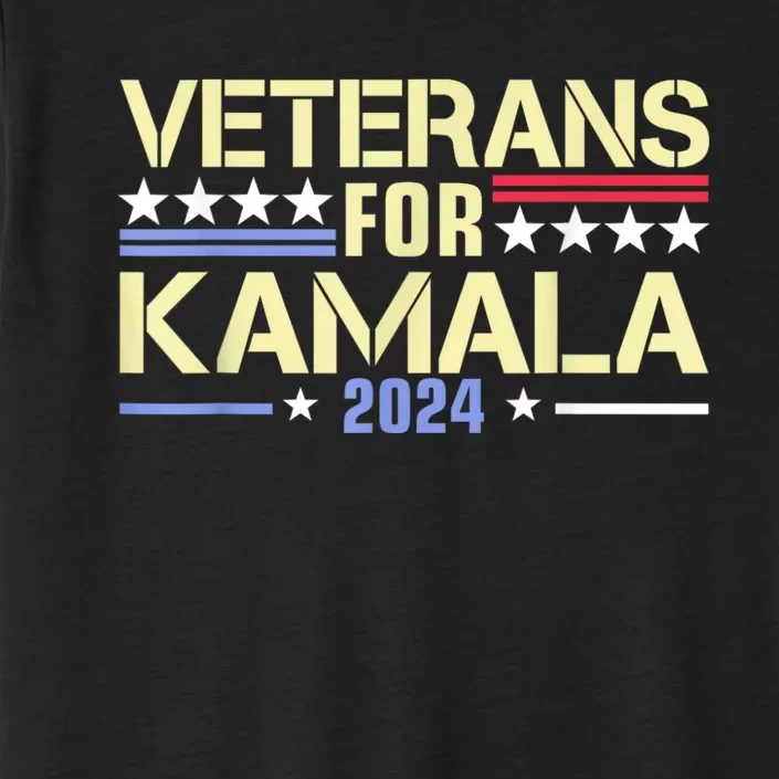 Veterans For Kamala American Flag Kamala Harris Supporter ChromaSoft Performance T-Shirt