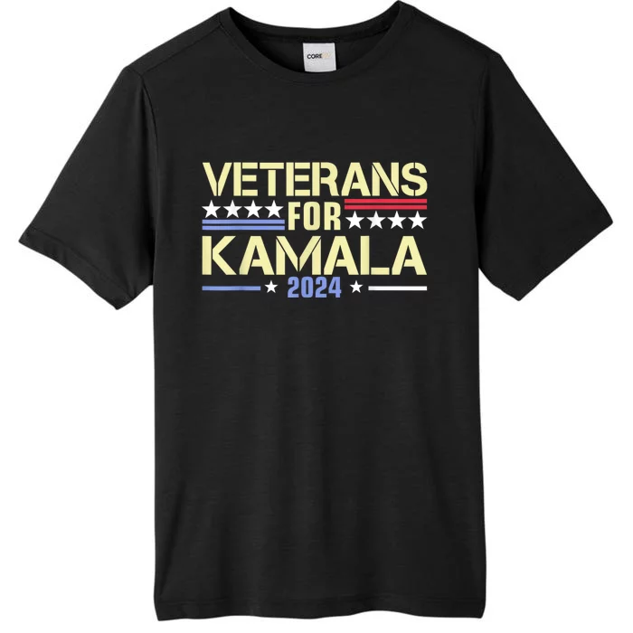 Veterans For Kamala American Flag Kamala Harris Supporter ChromaSoft Performance T-Shirt