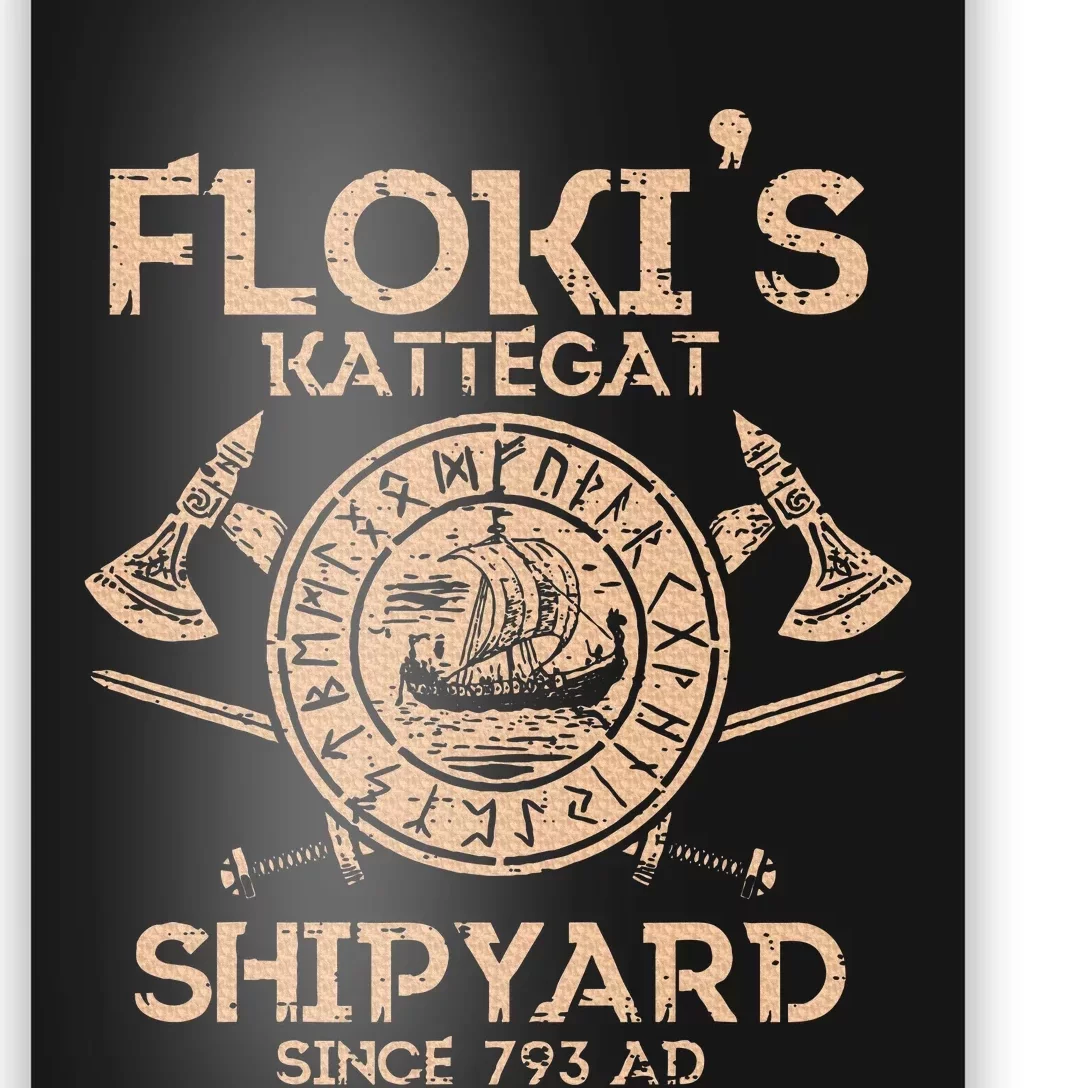 Viking Flokis Kattegat Shipyard Norse Mythology Poster