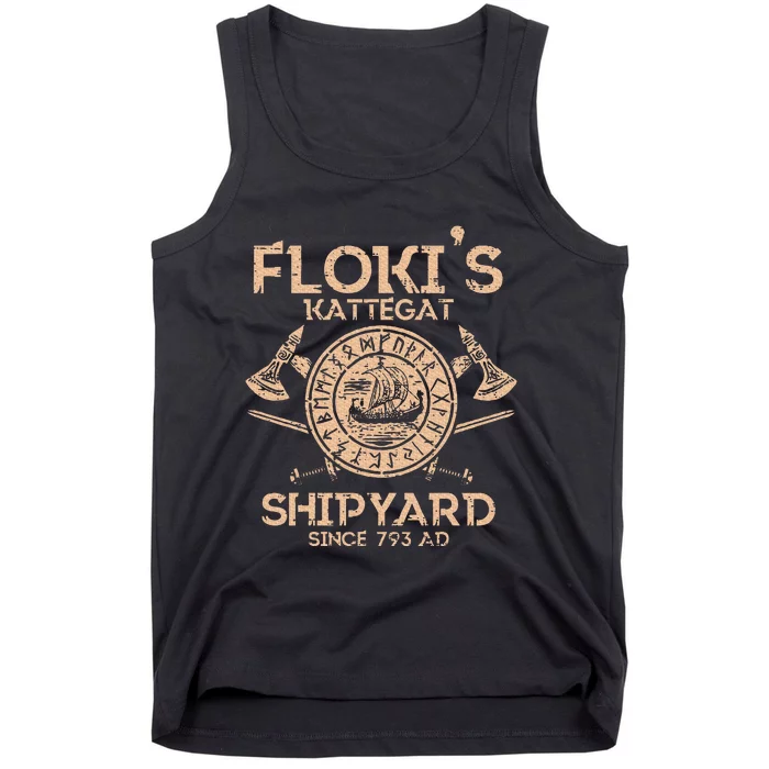 Viking Flokis Kattegat Shipyard Norse Mythology Tank Top