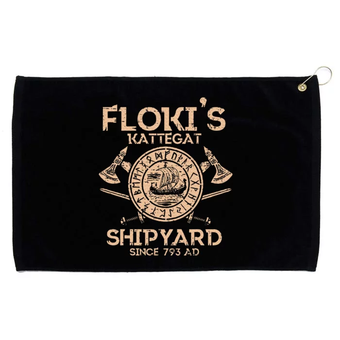 Viking Flokis Kattegat Shipyard Norse Mythology Grommeted Golf Towel