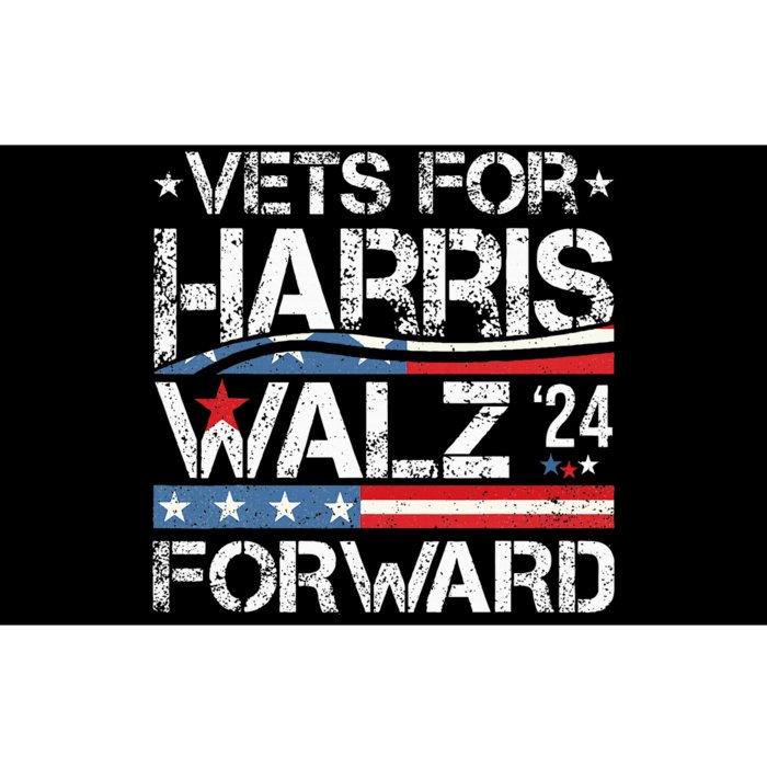 Vets For Kamala Harris Tim Walz Veterans For Harris Bumper Sticker