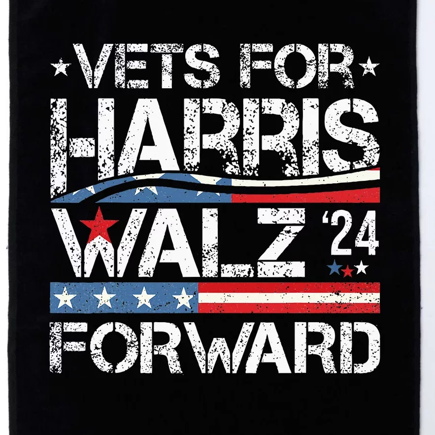 Vets For Kamala Harris Tim Walz Veterans For Harris Platinum Collection Golf Towel