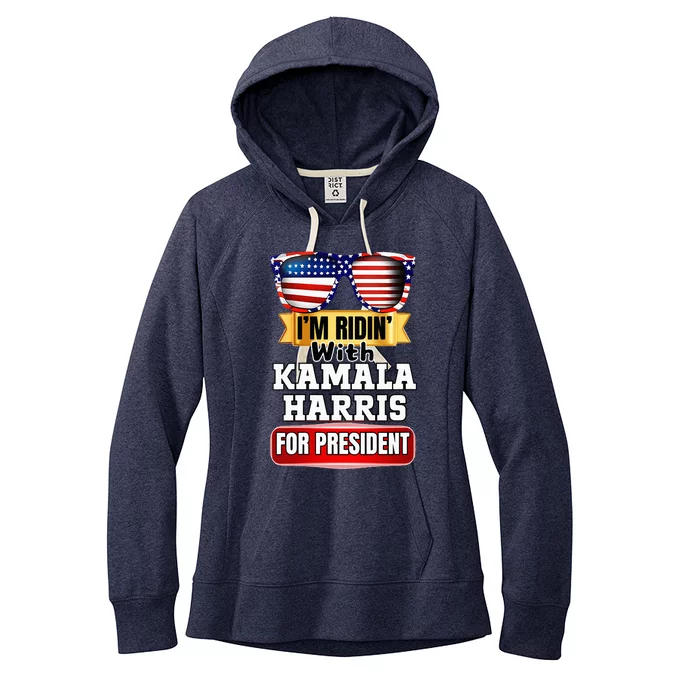 Vote For Kamala Harris 2024 President Election Campaign Women's Fleece Hoodie