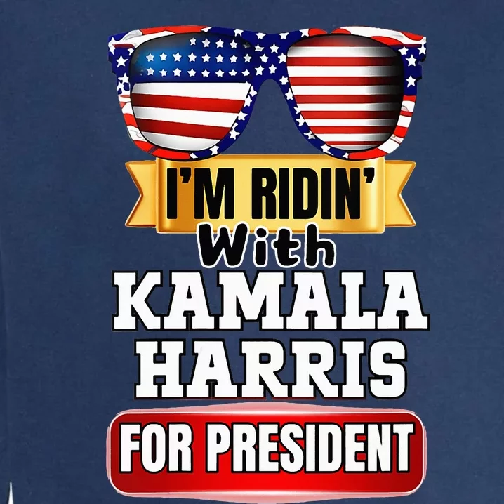 Vote For Kamala Harris 2024 President Election Campaign Garment-Dyed Sweatshirt