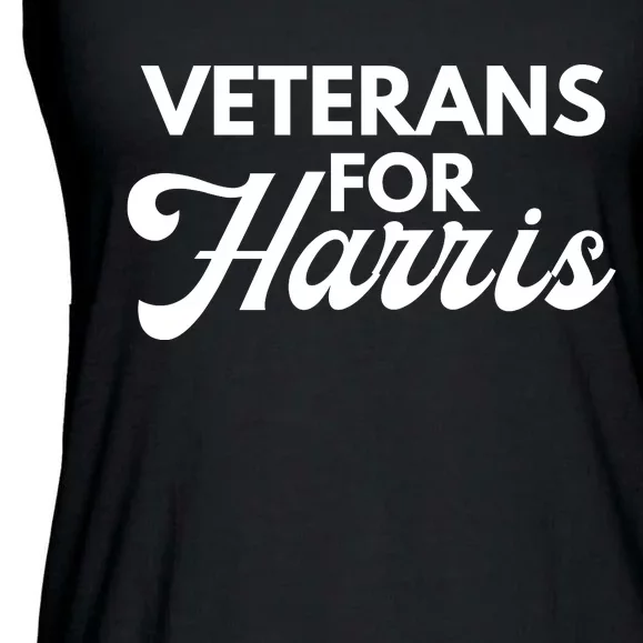 Veterans For Kamala Harris 2024 Election Ladies Essential Flowy Tank