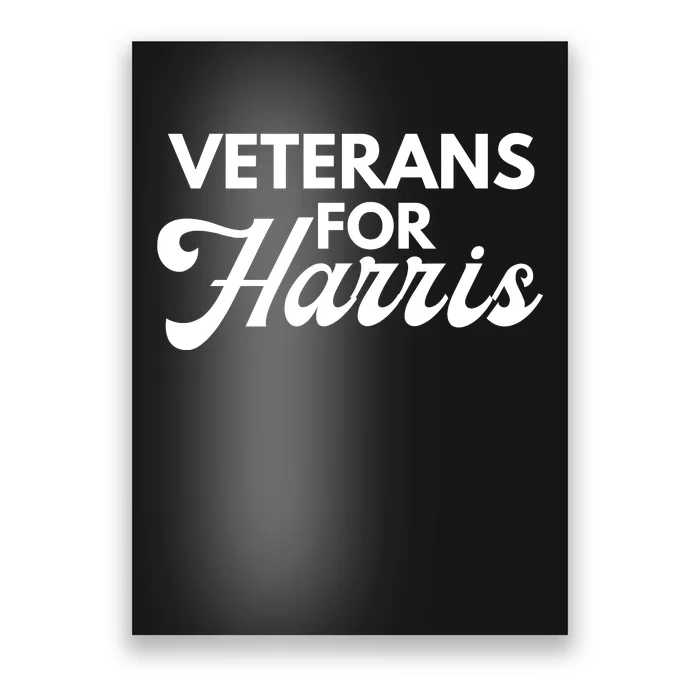 Veterans For Kamala Harris 2024 Election Poster