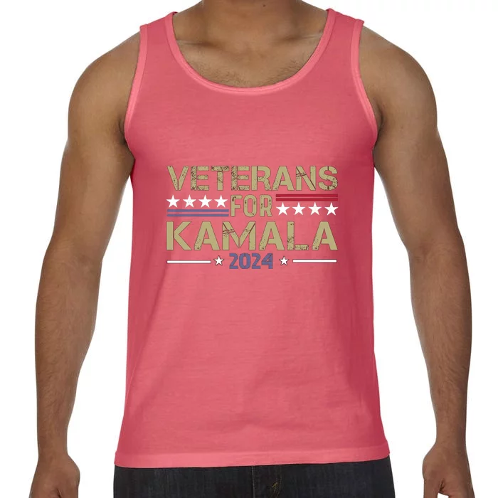 Veterans For Kamala Harris 2024 Election Comfort Colors® Tank Top