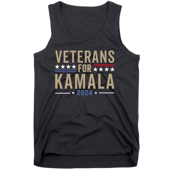 Veterans For Kamala Harris 2024 Election Tank Top