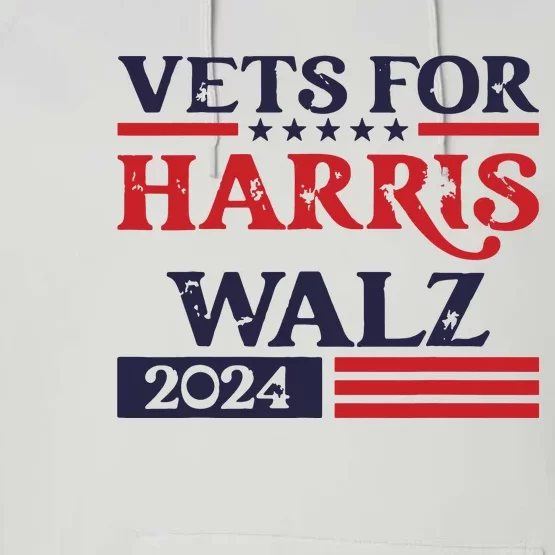 Vets For Kamala Harris Tim Walz Veterans For Harris Performance Fleece Hoodie