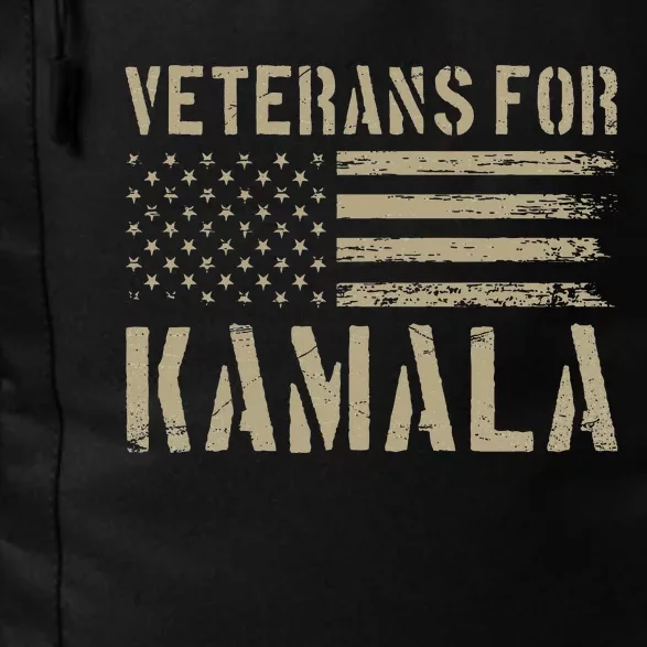 Veterans For Kamala Harris 2024 Election Usa Flag Military Daily Commute Backpack