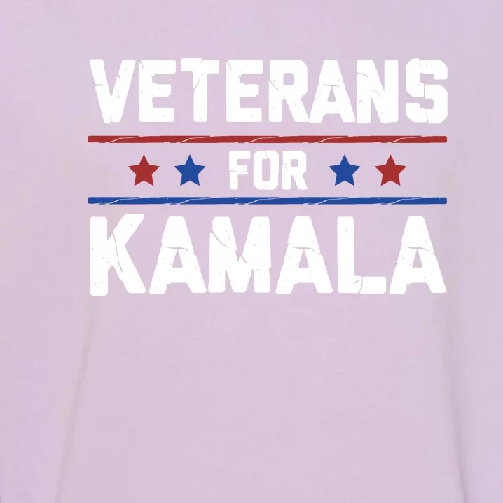 Veterans For Kamala Harris 2024 Garment-Dyed Sweatshirt