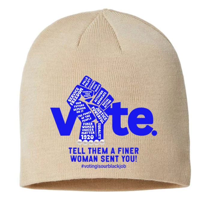 Vote For Kamala 2024 President 8 1/2in Sustainable Knit Beanie