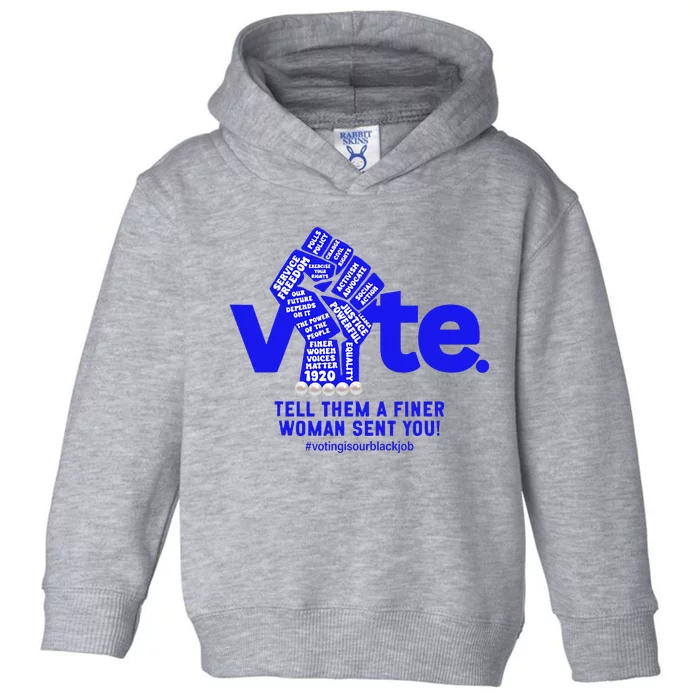 Vote For Kamala 2024 President Toddler Hoodie