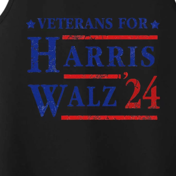 Veterans For Kamala Harris Tim Walz 2024 Election Performance Tank