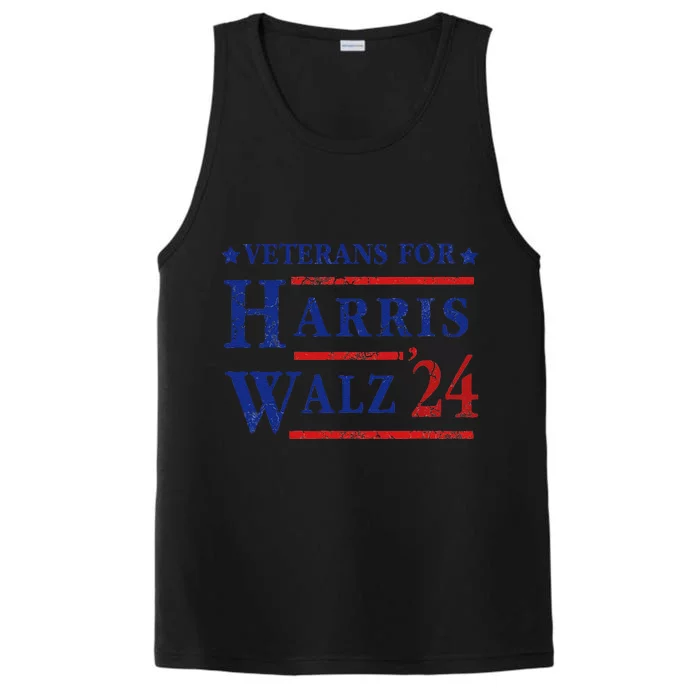 Veterans For Kamala Harris Tim Walz 2024 Election Performance Tank