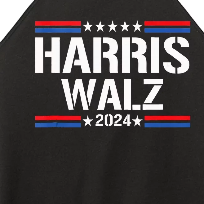 Vote For Kamala Harris Tim Walz For Us President 2024 Women’s Perfect Tri Rocker Tank