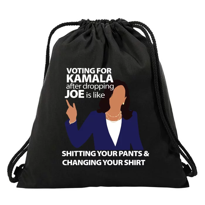 Voting For Kamala After Dropping Joe Is Like Shitting Drawstring Bag