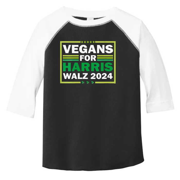 Vegans For Kamala Harris 2024 Vegan For Kamala 2024 Toddler Fine Jersey T-Shirt