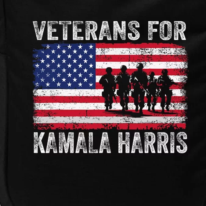 Veterans For Kamala Harris 2024 Election Usa Flag Military Impact Tech Backpack