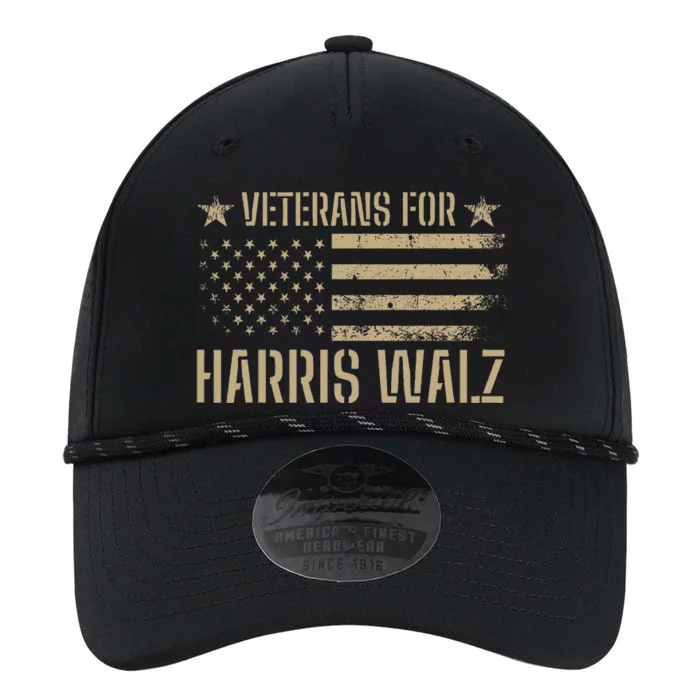 Veterans For Kamala Harris 2024 Election Usa Flag Military Performance The Dyno Cap