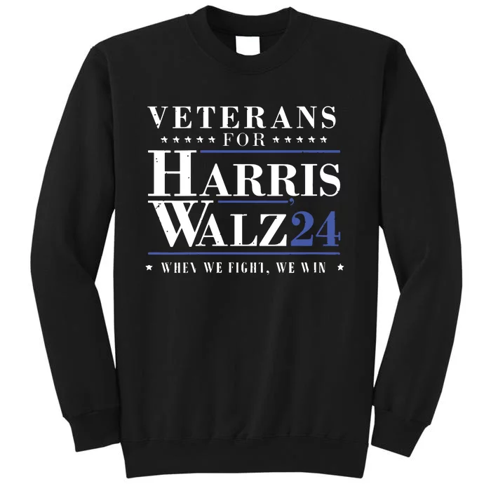 Veterans For Kamala Harris Tim Walz Waltz For President 2024 Sweatshirt