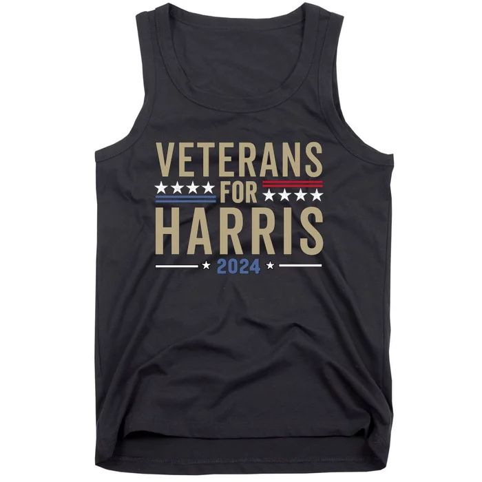 Veterans For Kamala Harris 2024 Election Tank Top