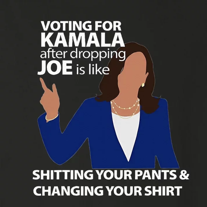 Voting For Kamala After Dropping Joe Is Like Shitting Toddler Long Sleeve Shirt