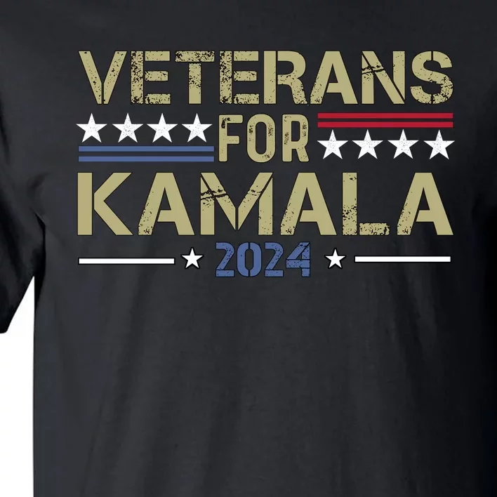 Veterans For Kamala Harris 2024 Election Tall T-Shirt