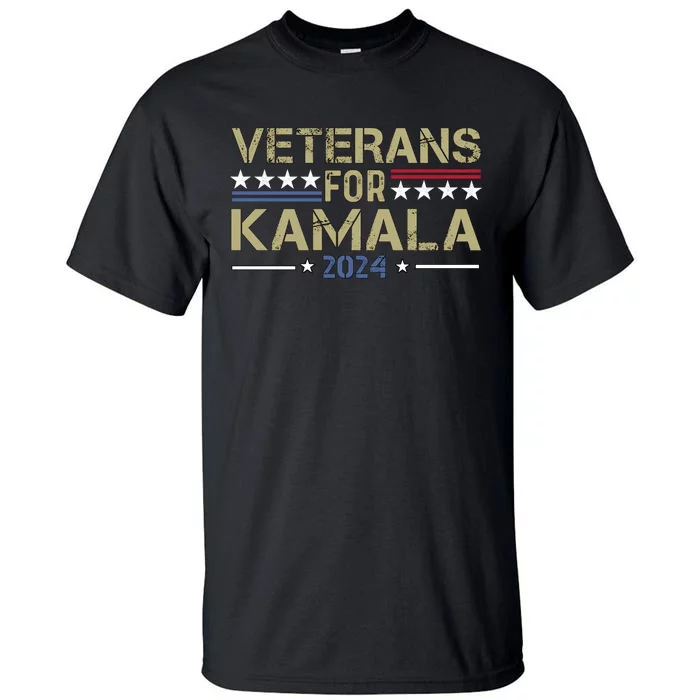 Veterans For Kamala Harris 2024 Election Tall T-Shirt