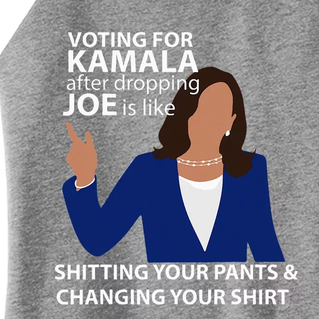 Voting For Kamala After Dropping Joe Is Like Shitting Women’s Perfect Tri Rocker Tank