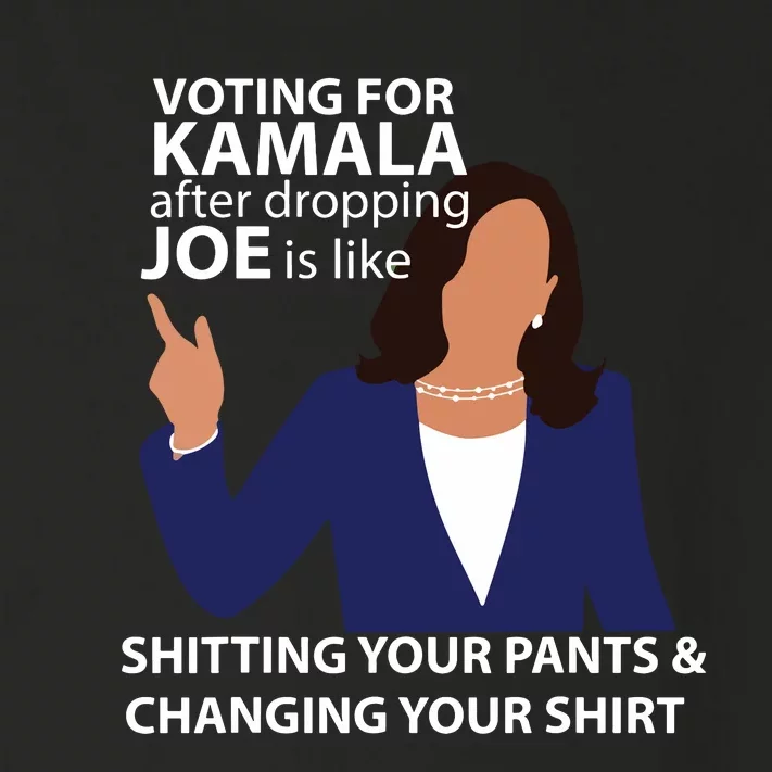 Voting For Kamala After Dropping Joe Is Like Shitting Toddler Long Sleeve Shirt