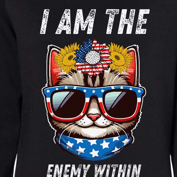 Voting For Kamala I Am The Enemy Within Kamala Harris 2024 Womens California Wash Sweatshirt