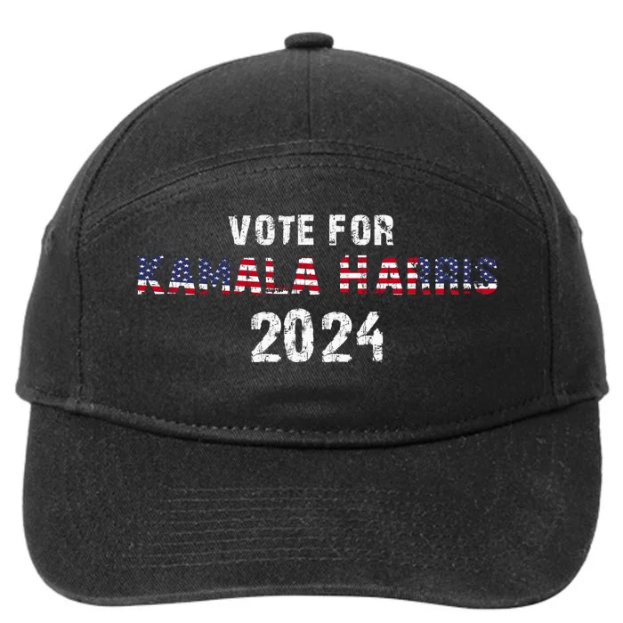 Vote For Kamala Harris | Kamala Harris 2024 7-Panel Snapback Hat