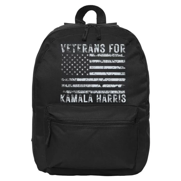 Veterans For Kamala Harris 2024 Election 16 in Basic Backpack