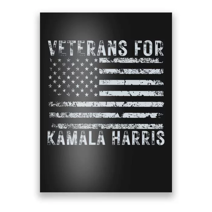 Veterans For Kamala Harris 2024 Election Poster