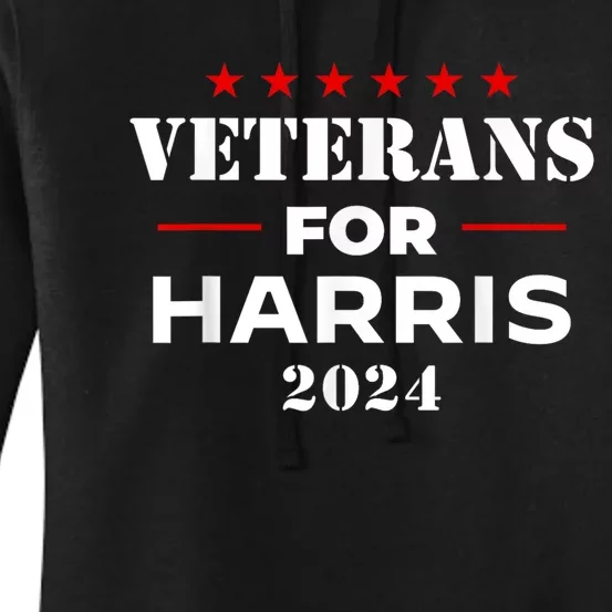 Veterans For Kamala Harris 2024 Election Women's Pullover Hoodie