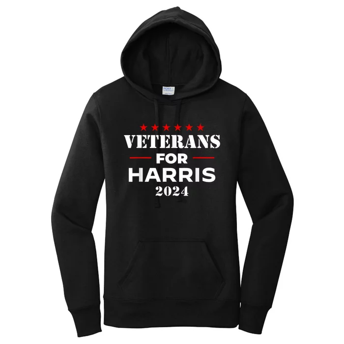 Veterans For Kamala Harris 2024 Election Women's Pullover Hoodie