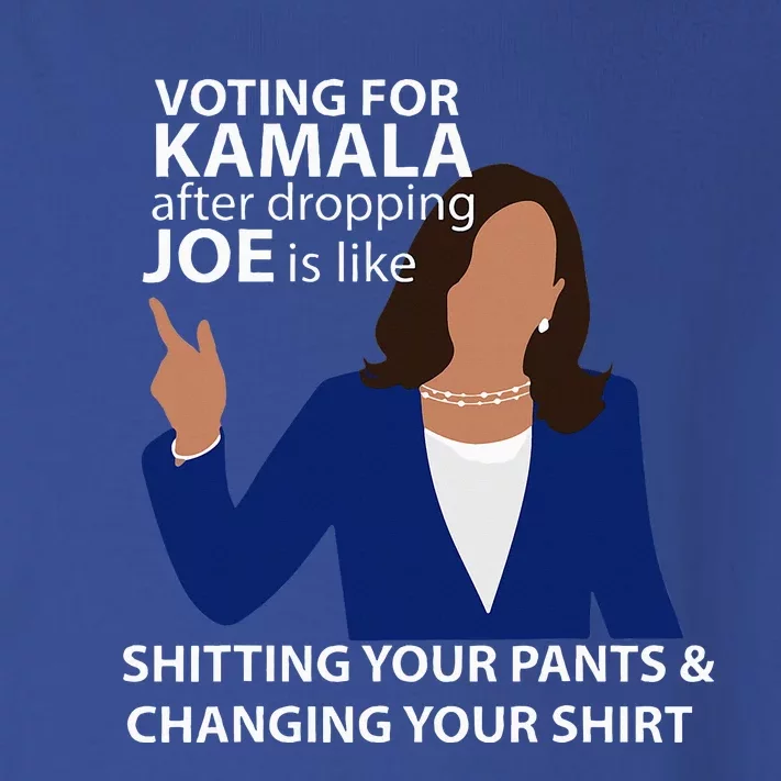 Voting For Kamala After Dropping Joe Is Like Shitting Toddler Long Sleeve Shirt